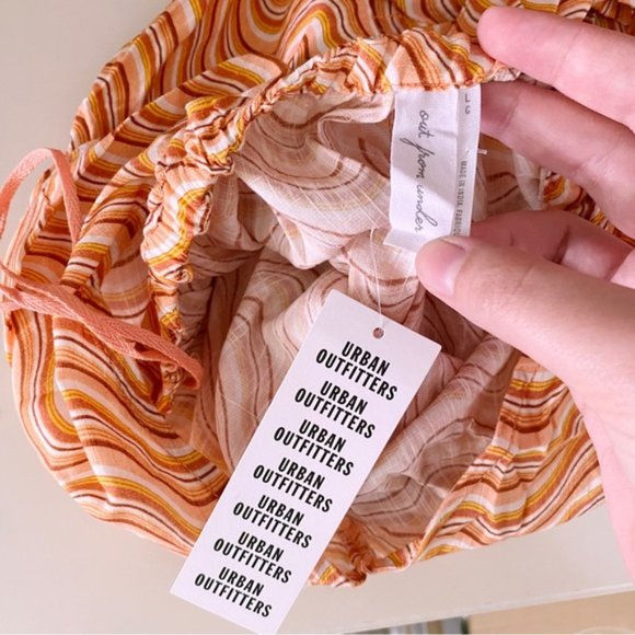 Urban Outfitters | Sand Dollar Romper Assorted Wavy Groovy Pink 70s Style New - Picture 14 of 15